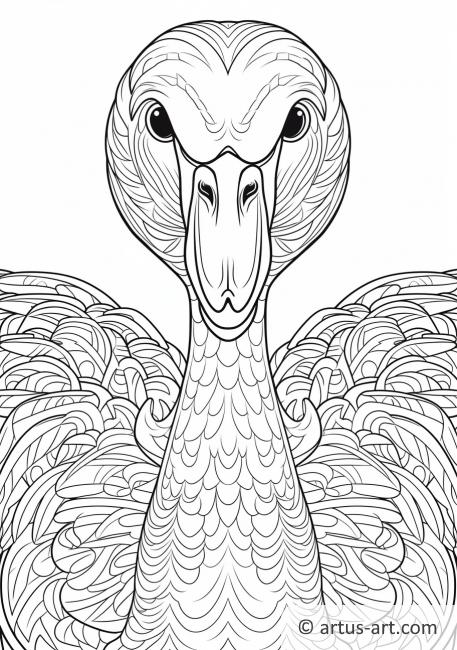 Kuğu Boyama Sayfası